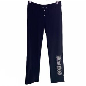 BCBG Tracksuit Embellished Velour Pants
